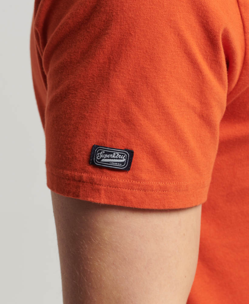 Classic Vintage Logo Heritage T Shirt Denim Co Rust Orange M1011747A 8UX 2