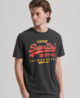 Classic Vintage Logo Heritage T Shirt Washed Black M1011747A AFB 1