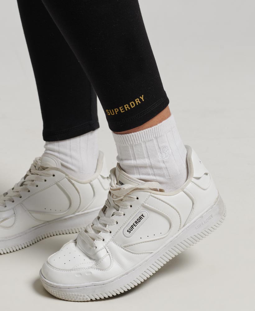 Code Tech High Waist Leggings Black Gold W7010917A 18A 2