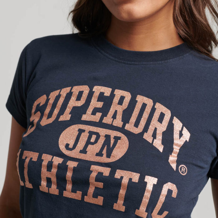 College Scripted Graphic T Shirt Eclipse Navy W1011254A 98T 2