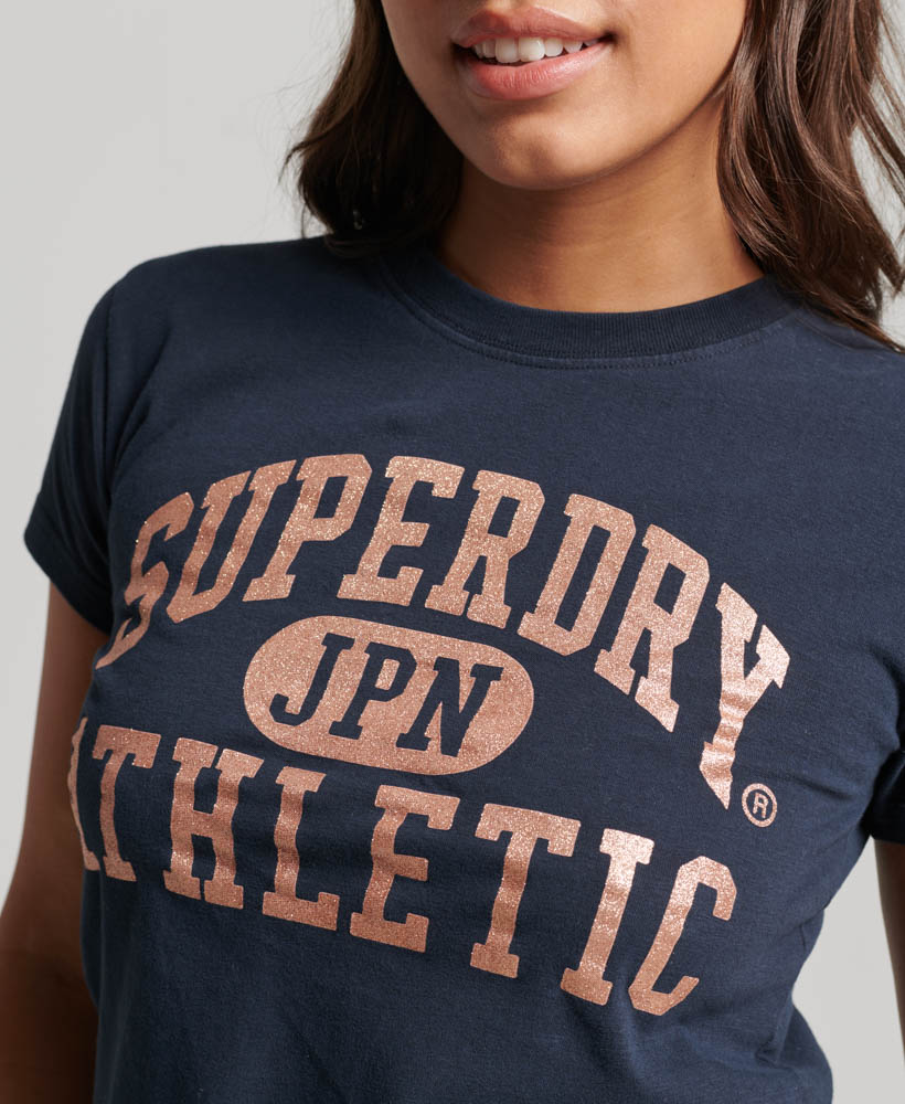 College Scripted Graphic T Shirt Eclipse Navy W1011254A 98T 2