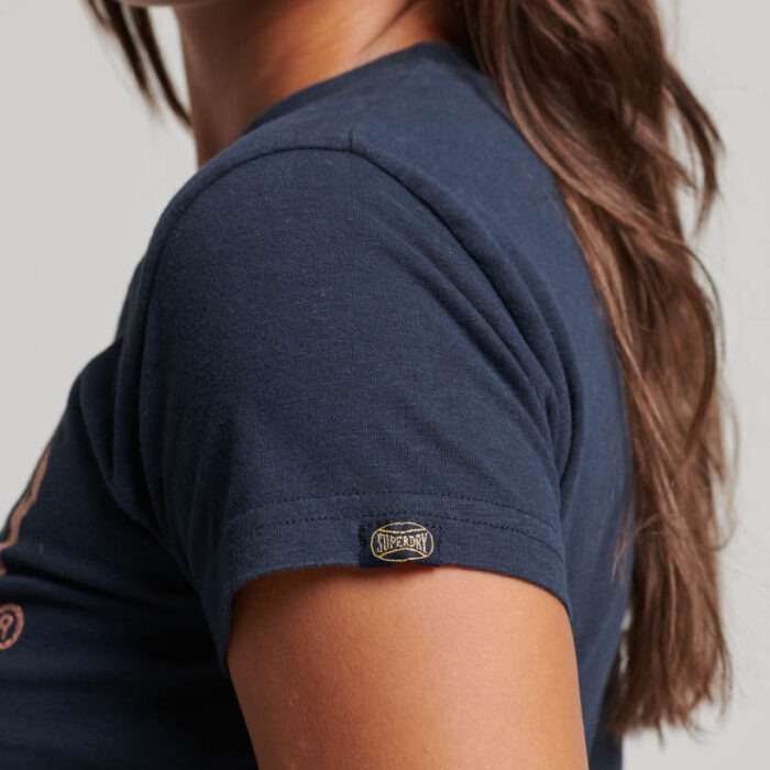 College Scripted Graphic T Shirt Eclipse Navy W1011254A 98T 3
