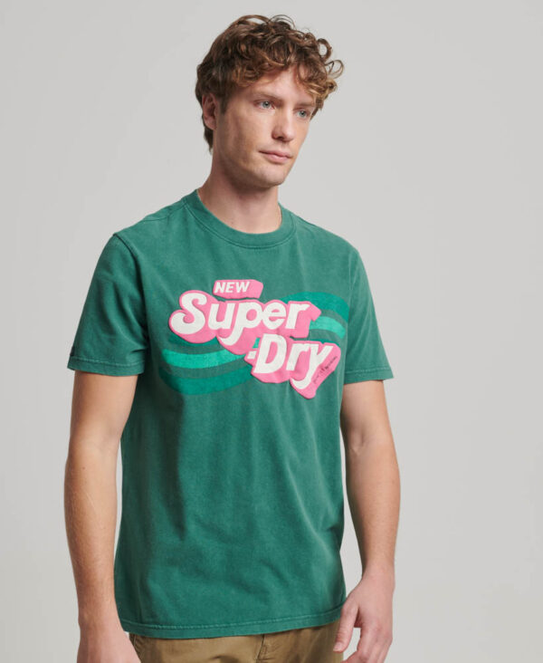 Cooper 70s Retro Logo T Shirt Pine Green M1011769A GCI 1