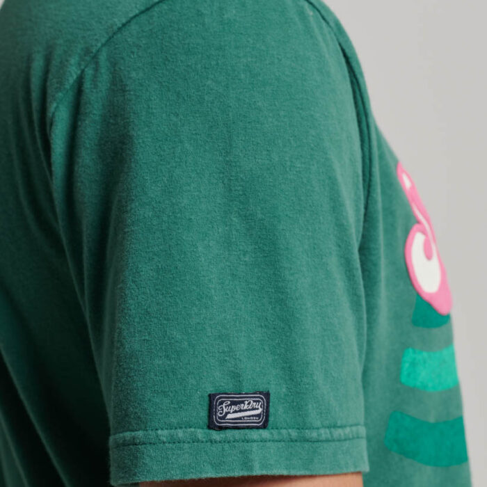 Cooper 70s Retro Logo T Shirt Pine Green M1011769A GCI 3