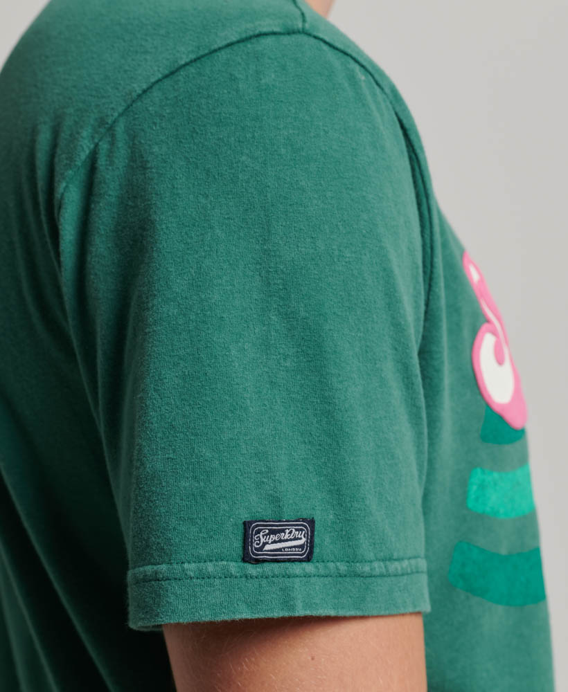 Cooper 70s Retro Logo T Shirt Pine Green M1011769A GCI 3