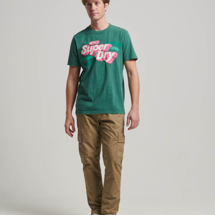 Cooper 70s Retro Logo T Shirt Pine Green M1011769A GCI 4
