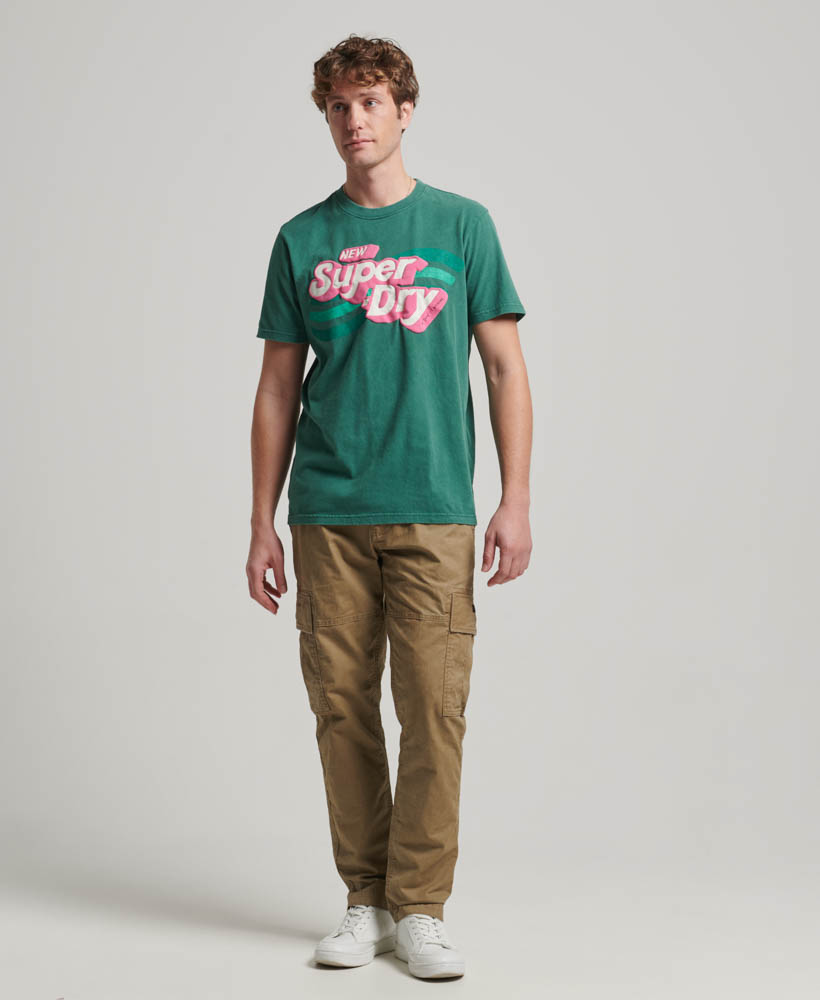 Cooper 70s Retro Logo T Shirt Pine Green M1011769A GCI 4