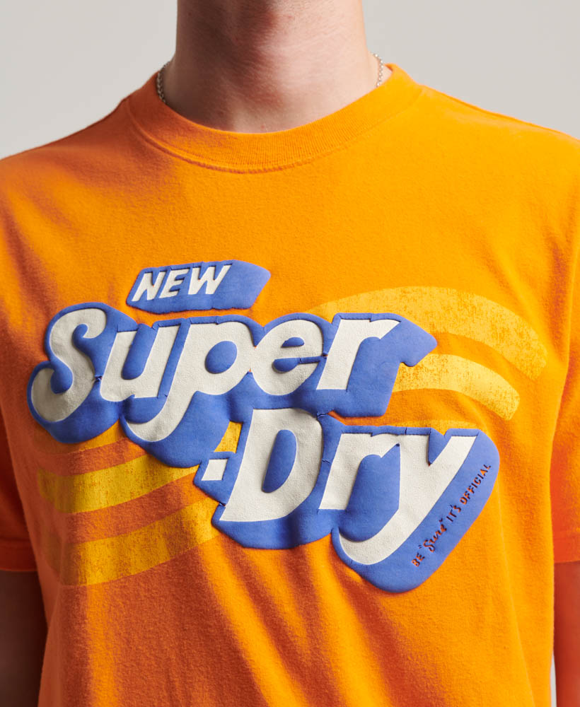 Cooper 70s Retro Logo T Shirt Pureed Pumpkin Orange M1011769A 9BJ 2