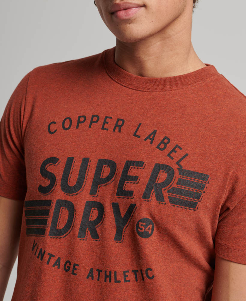 Copper Label Workwear T Shirt Copper Still Orange Grindle M1011759A 1EZ 2