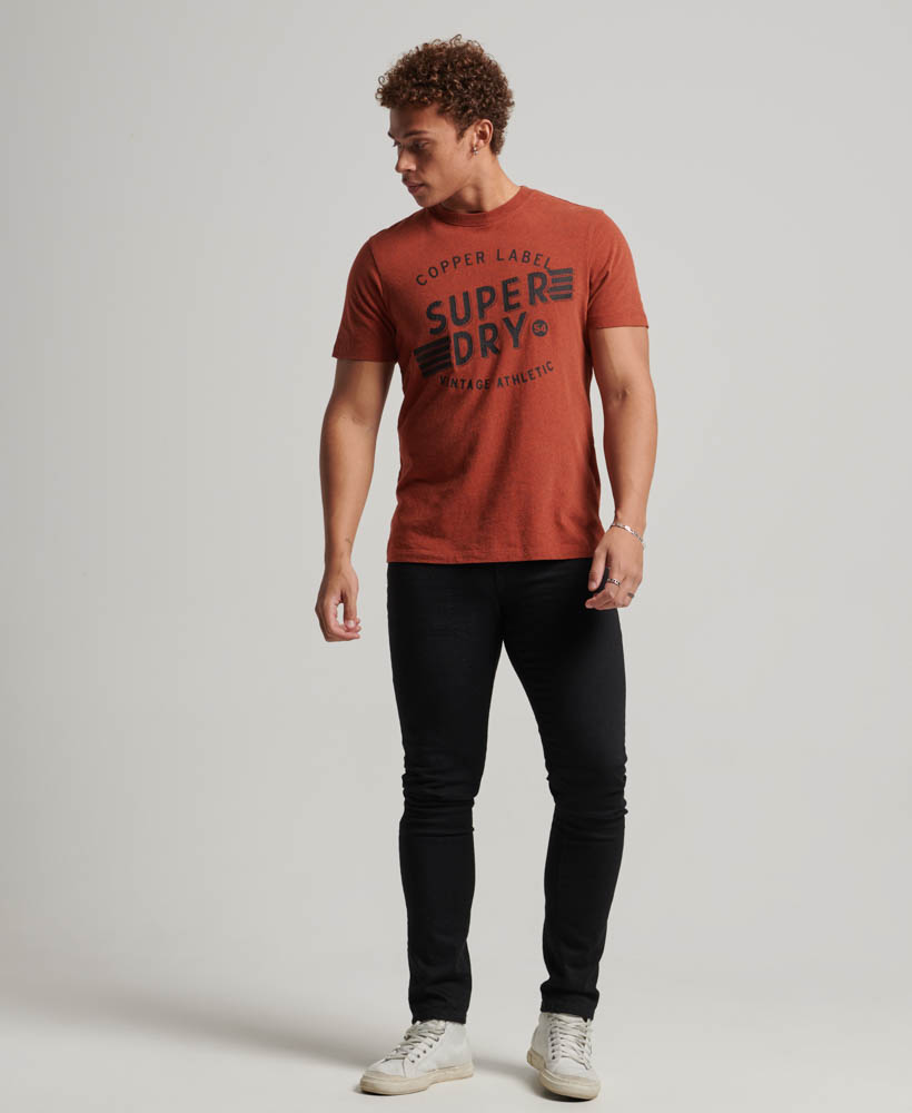 Copper Label Workwear T Shirt Copper Still Orange Grindle M1011759A 1EZ 3