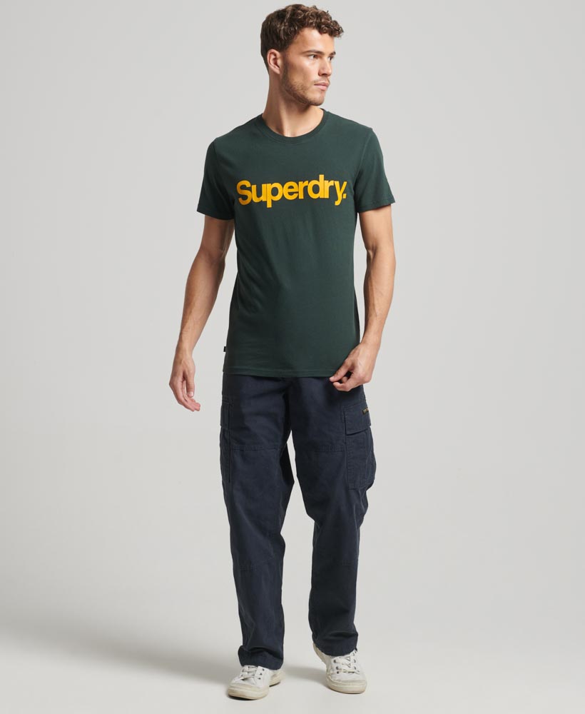 Core Logo Classic T Shirt Academy Dark Green M1011831A 3KO 4