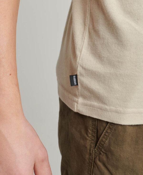 Core Logo Classic T Shirt Pelican Beige M1011831A 8PV 2