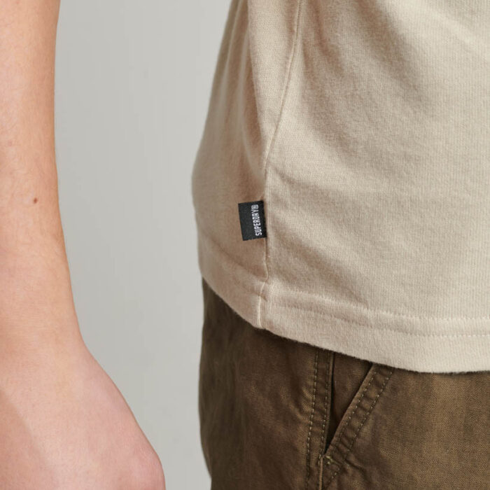 Core Logo Classic T Shirt Pelican Beige M1011831A 8PV 2