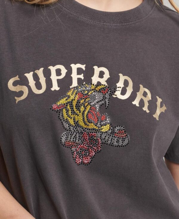 Custom Embellshed T Shirt Bison Black W1011275A AWF 4