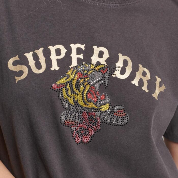 Custom Embellshed T Shirt Bison Black W1011275A AWF 4