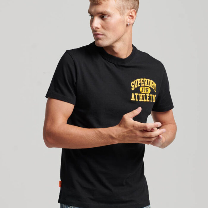 Embroidered Superstate Athletic Logo T Shirt Black M1011768A 02A 1
