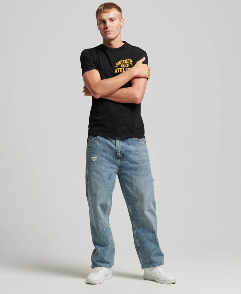 Embroidered Superstate Athletic Logo T Shirt Black M1011768A 02A 4