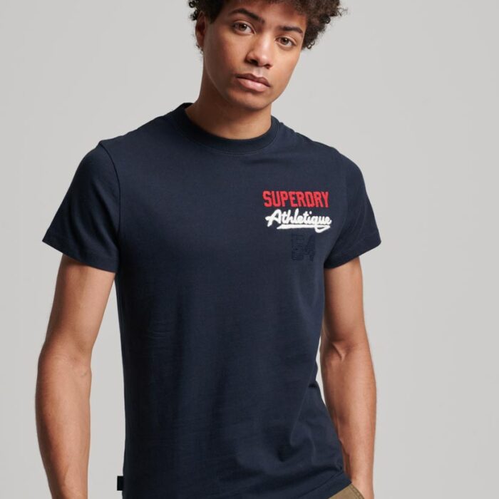 Embroidered Superstate Athletic Logo T Shirt Eclipse Navy M1011768A 98T 1