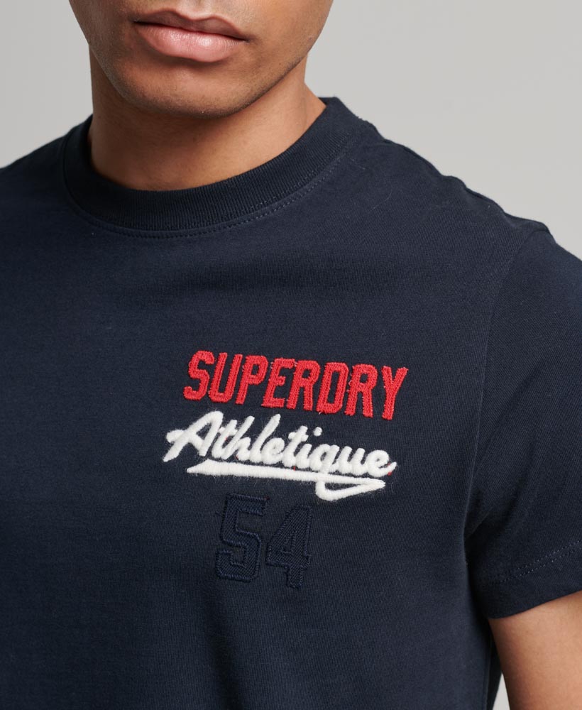 Embroidered Superstate Athletic Logo T Shirt Eclipse Navy M1011768A 98T 2