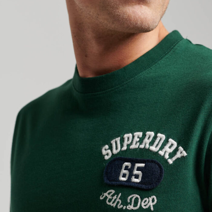 Embroidered Superstate Athletic Logo T Shirt Emerald Green M1011768A VZ7 2