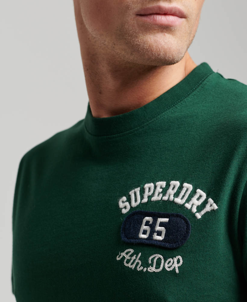 Embroidered Superstate Athletic Logo T Shirt Emerald Green M1011768A VZ7 2
