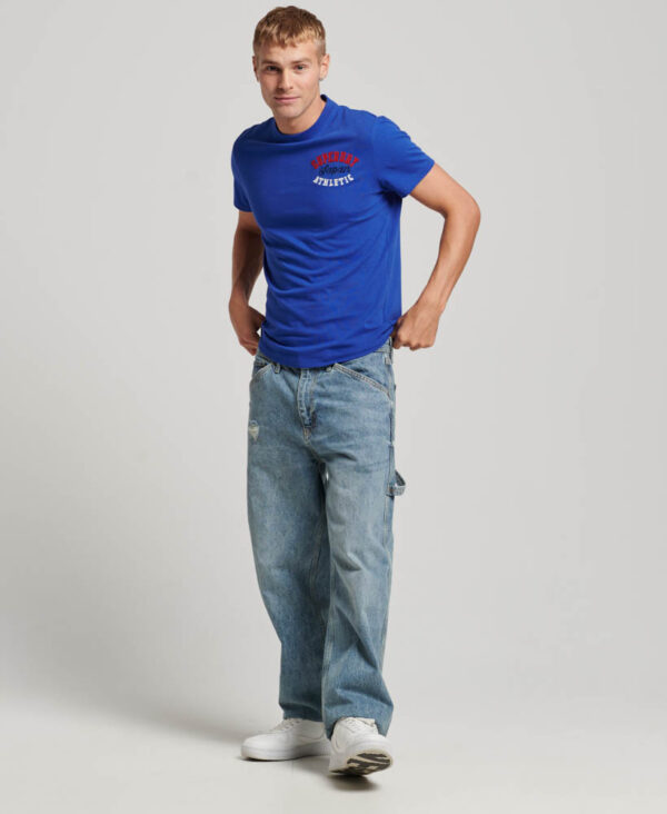 Embroidered Superstate Athletic Logo T Shirt Regal Blue M1011768A 3H1 4