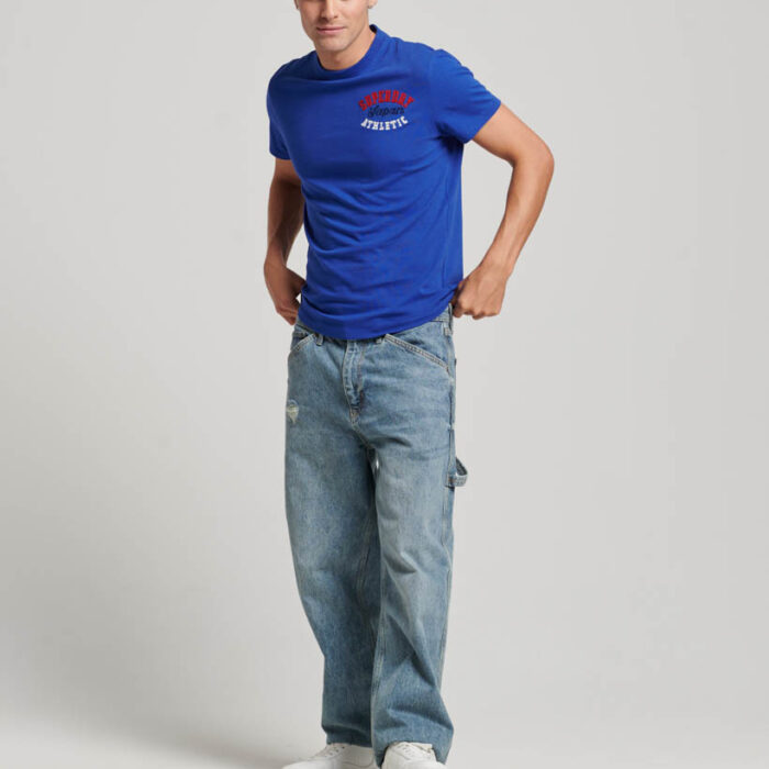 Embroidered Superstate Athletic Logo T Shirt Regal Blue M1011768A 3H1 4