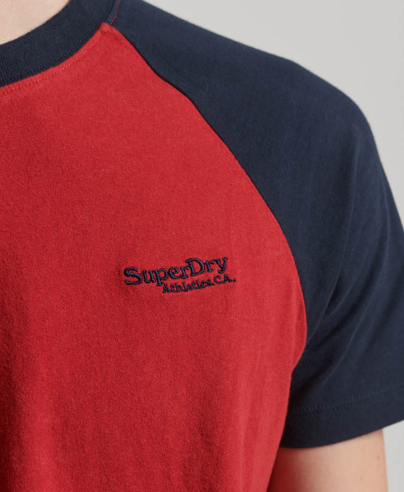 Essential Logo Baseball T Shirt Hike Red Marl Eclipse Navy M1011838A 7EK 2