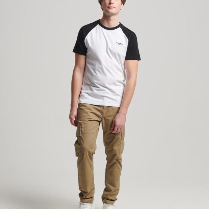 Essential Logo Baseball T Shirt Optic Black M1011838A 35C 4
