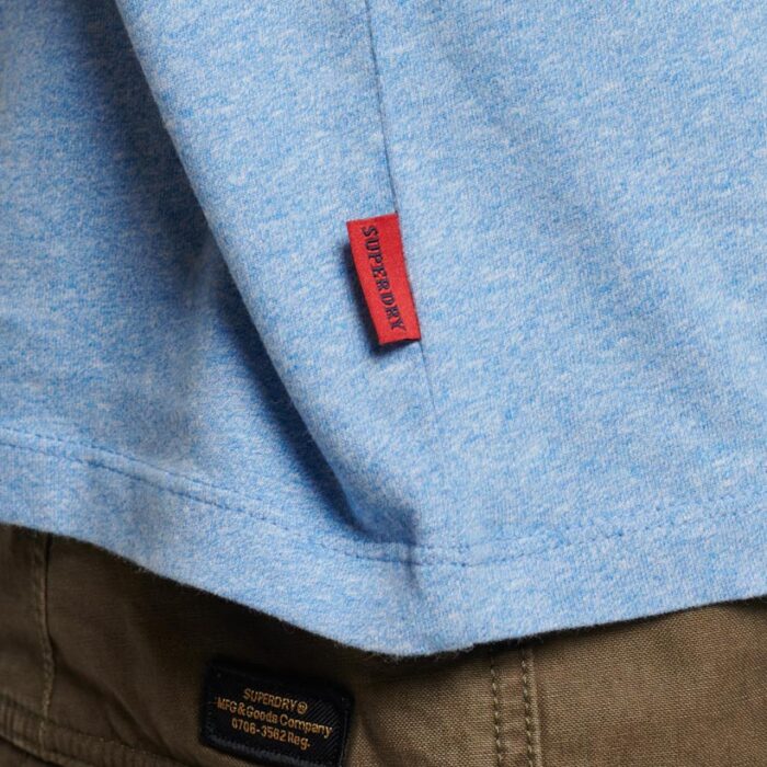 Essential Logo Ringer T Shirt Halifax Blue Grit Navy M1011739A 8XD 3