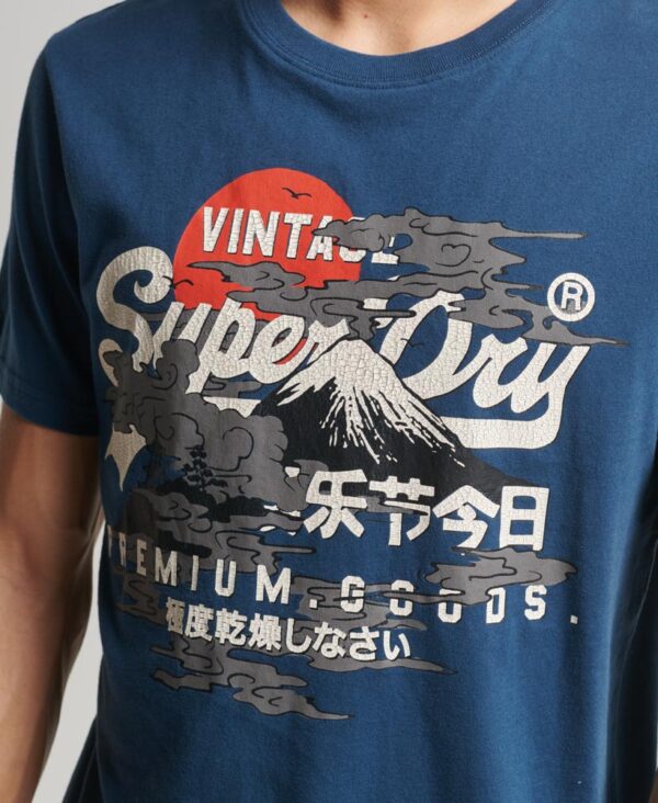 Japanese Vintage Logo Graphic T Shirt Blue Bottle M1011861A 92N 3