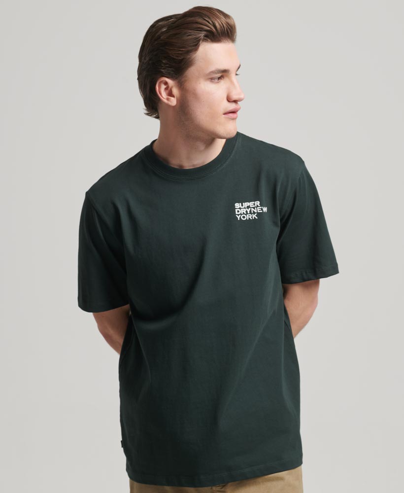 Luxury Sport Loose T Shirt Academy Dark Green M1011728A 3KO 1