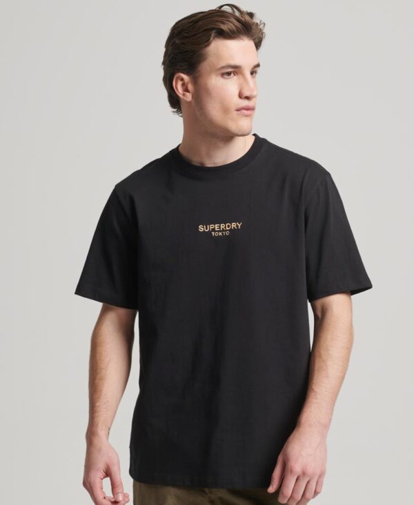 Luxury Sport Loose T Shirt Black Gold M1011728A 18A 1