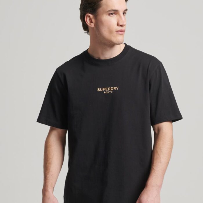 Luxury Sport Loose T Shirt Black Gold M1011728A 18A 1