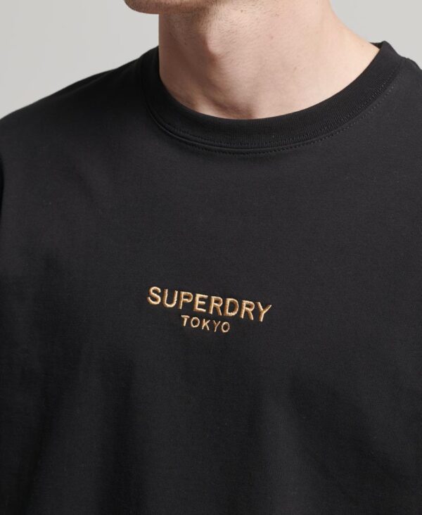 Luxury Sport Loose T Shirt Black Gold M1011728A 18A 2