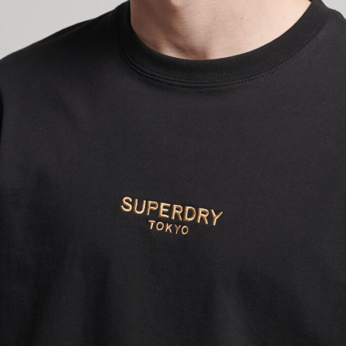Luxury Sport Loose T Shirt Black Gold M1011728A 18A 2