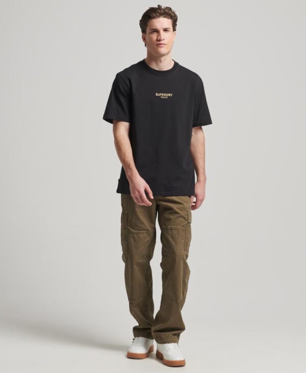 Luxury Sport Loose T Shirt Black Gold M1011728A 18A 3