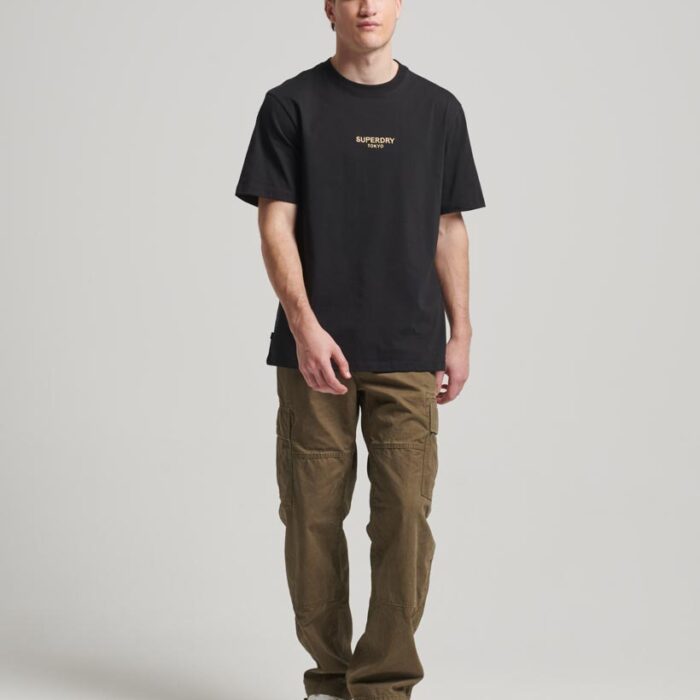 Luxury Sport Loose T Shirt Black Gold M1011728A 18A 3