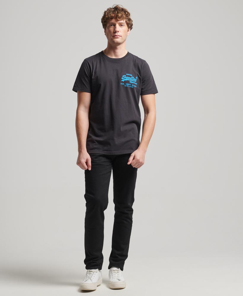 Neon Vintage Logo T Shirt Black M1011859A 02A 1