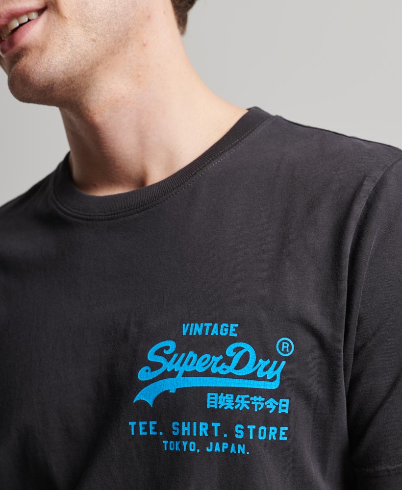 Neon Vintage Logo T Shirt Black M1011859A 02A 2