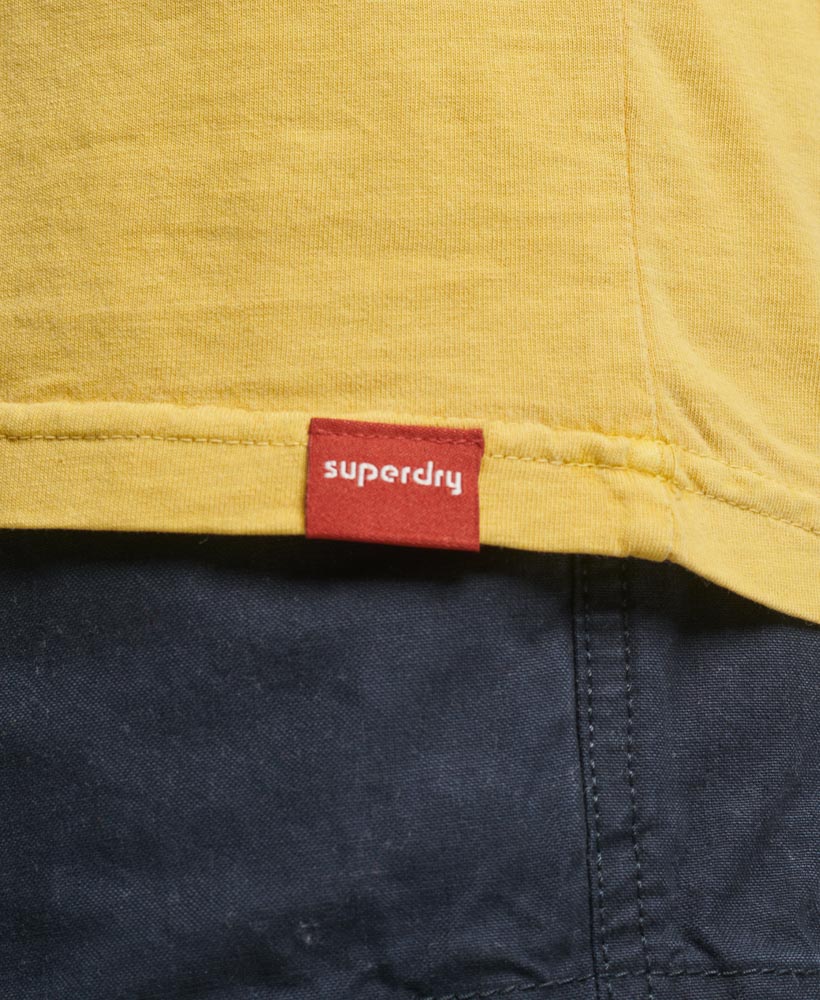 Neon Vintage Logo T Shirt Oil Yellow M1011859A 7SD 3