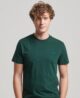 Organic Cotton Essential Logo T Shirt Forest Green M1011245A 20E 1