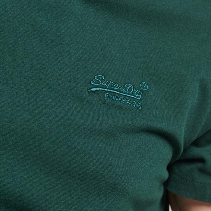 Organic Cotton Essential Logo T Shirt Forest Green M1011245A 20E 2