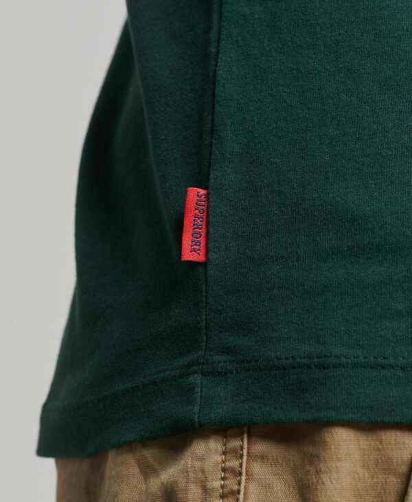 Organic Cotton Essential Logo T Shirt Forest Green M1011245A 20E 3
