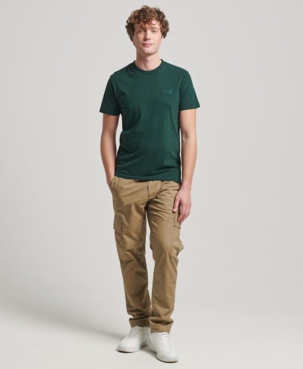 Organic Cotton Essential Logo T Shirt Forest Green M1011245A 20E 4