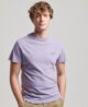 Organic Cotton Essential Logo T Shirt Iris Purple Marl M1011245A 1AG 1