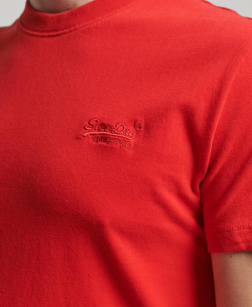 Organic Cotton Essential Logo T Shirt Rouge Red M1011245A WA7 2