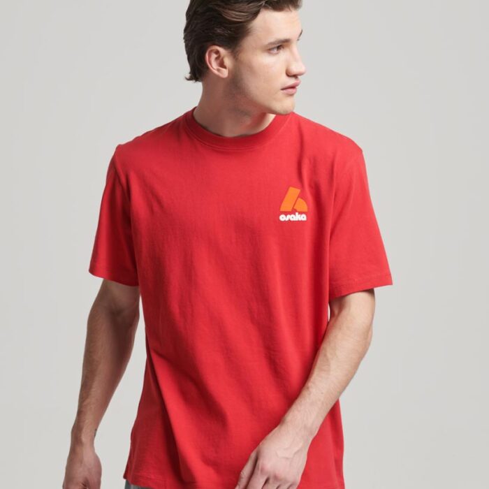 Osaka Graphic Loose T Shirt Hike Red M1011864A 5OL 1