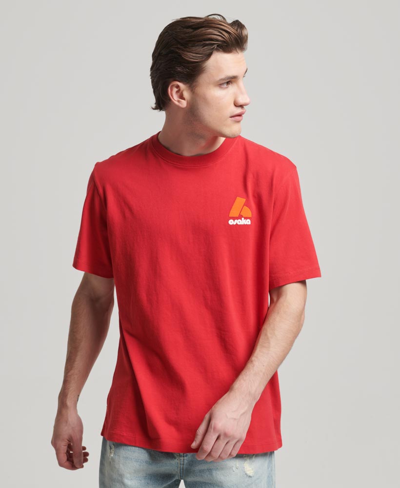 Osaka Graphic Loose T Shirt Hike Red M1011864A 5OL 1