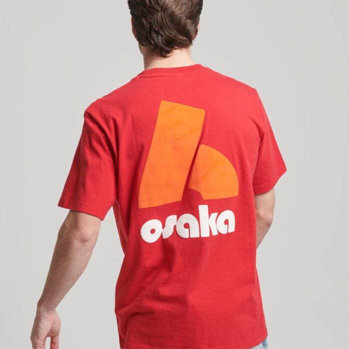Osaka Graphic Loose T Shirt Hike Red M1011864A 5OL 3